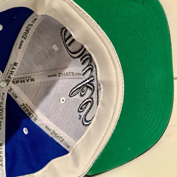 Zephyr DUKE BLUE DEVILS Mascot Embroidered Logo Hat Cap Black Snapback - Picture 8 of 8